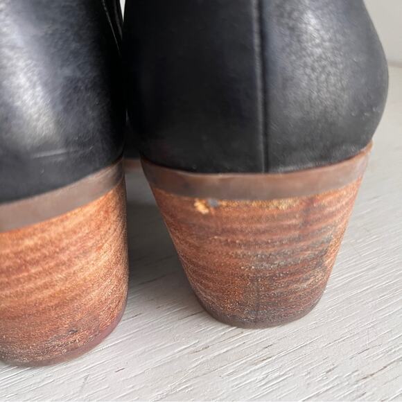 Lucky Brand Barimo Black leather open toe cut out bootie size 10 - Picture 6 of 12